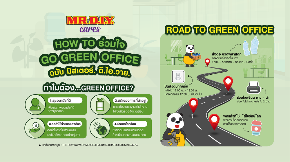 HOW TO GO GREEN OFFICE  ฉบับ MR. D.I.Y.