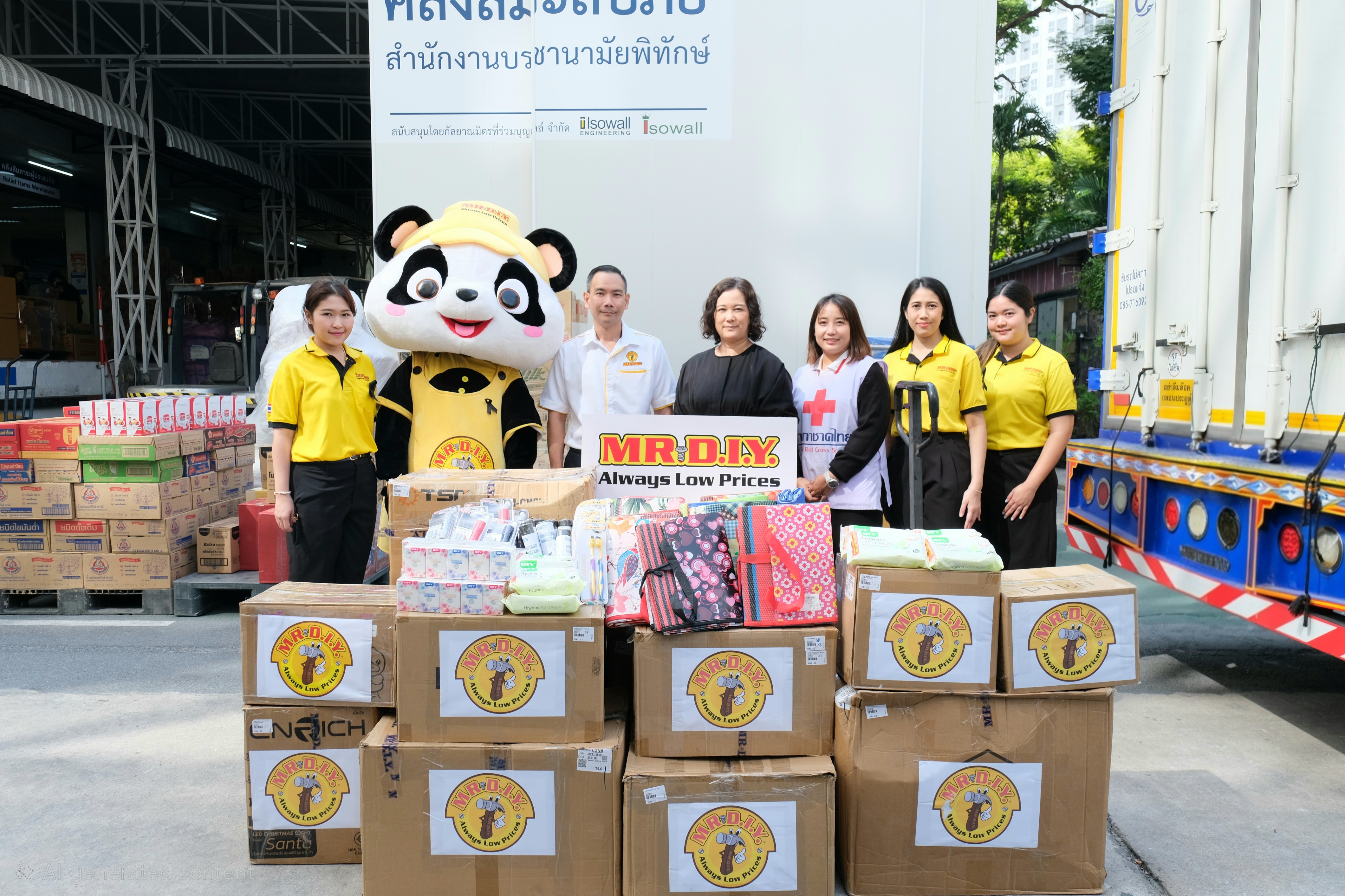 มิสเตอร์. ดี.ไอ.วาย. ปันน้ำใจช่วยน้ำท่วมภาคใต้ ผนึกพลังพันธมิตรทั้งภาครัฐและเอกชน ส่งมอบของใช้จำเป็นกว่า 56,000 ชิ้น  มูลค่ากว่า 2 ล้านบาท ให้กับผู้ประสบภัย