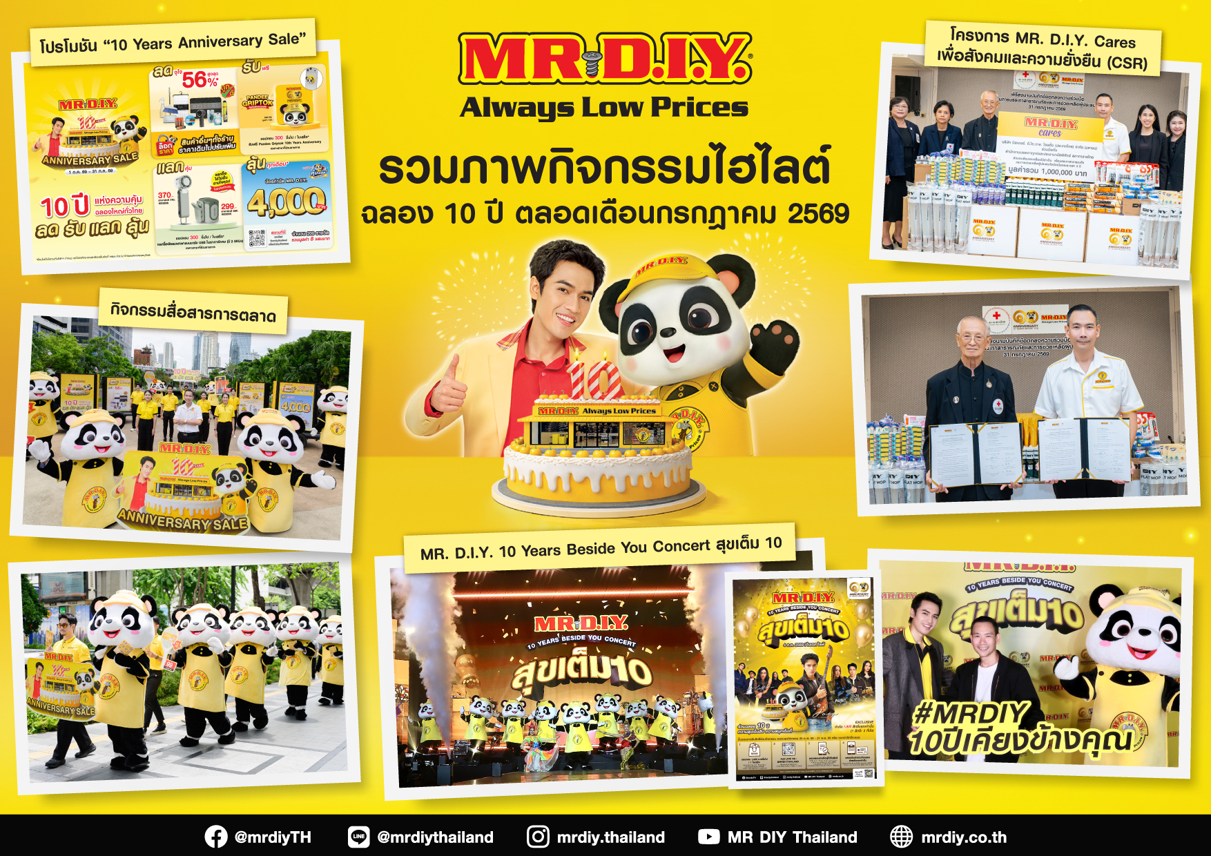 MR. D.I.Y. Marks a Decade of Success in Thailand  with Major '10 Years Beside You' Campaign,  Reaffirming Commitment to Everyday Low Prices Year-Round