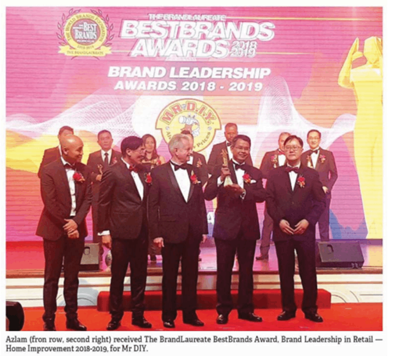 MR.DIY Wins The Brandlaureate BestBrands Award