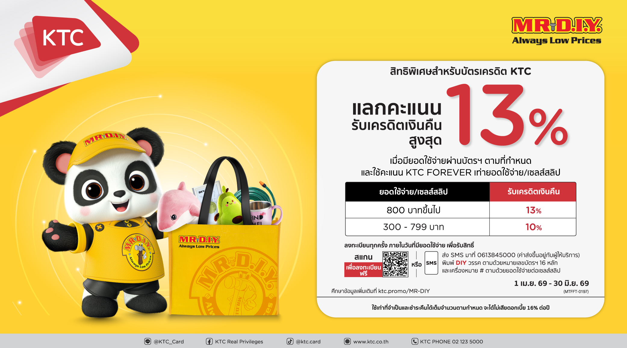  สิทธิพิเศษของบัตรเครดิต KTC แลกคะแนนรับเครดิตเงินคืนสูงสุด 13%